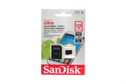 Карта памяти MicroSD 128GB SanDisk Class 10 Ultra Light UHS-I 100 Mb/s+ SD адаптер