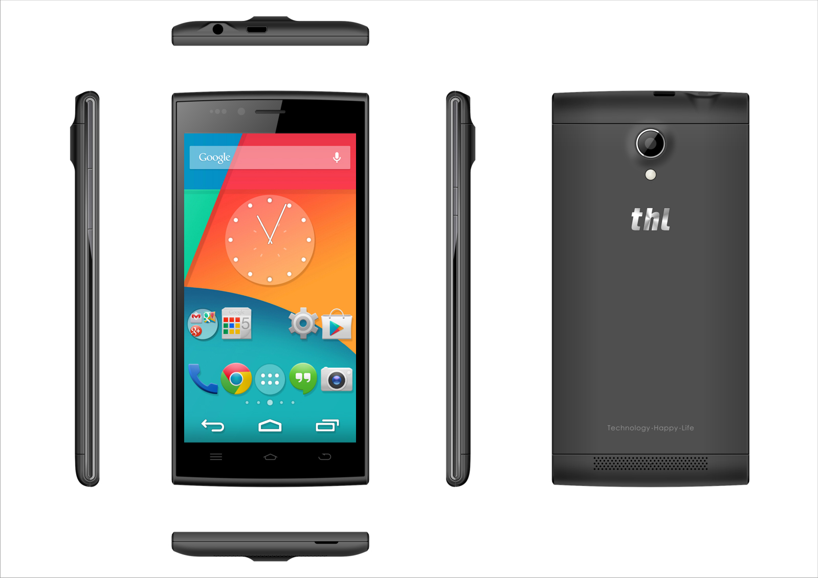 THL T6S MTK6582M черный смартфон
