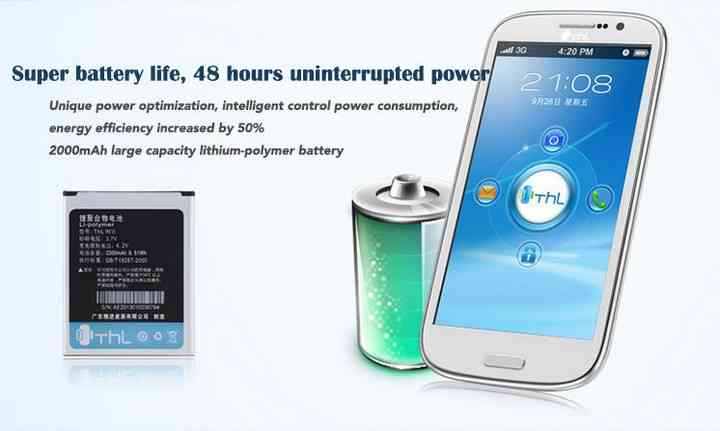THL W8+ MTK6589 Black черный телефон