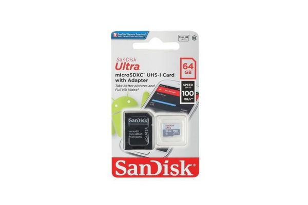 Карта памяти microsd sandisk ultra 128gb uhs i