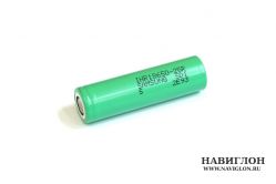 Высокотоковый аккумулятор Samsung INR18650-25R 2500mah 3,7V (20А) без защиты