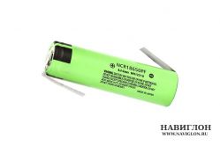 Li-ion аккумулятор 18650 Panasonic 2900mah 3,7V без защиты под пайку