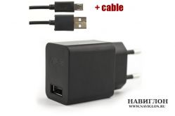 Сетевое зарядное устройство (СЗУ) Asus USB Travel adapter black (черный)