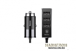 Автомобильное зарядное устройство Baseus Multiple Expander Car Charger 4 USB 5.5A black