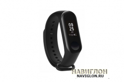 Ремешок для фитнес браслетa Xiaomi Mi Band 3 чёрный