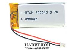 Аккумулятор универсальный для мобильных устройств 602040 450mah