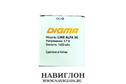 Аккумулятор Digma для телефона LINX ALFA 3G 1400 mah