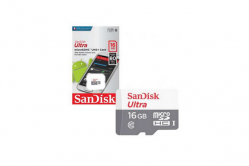 Карта памяти MicroSD 16GB SanDisk Class 10 Ultra Android UHS-I (80 Mb/s) + SD адаптер