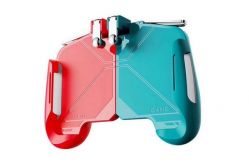 Геймпад механический беспроводной Seuno AK-16/AK16 pink & blue триггеры pubg для телефона курки