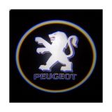 Светодиодная подсветка дверей автомобиля с логотипом Peugeot