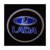 Светодиодная подсветка дверей автомобиля с логотипом LADA