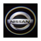 Светодиодная подсветка дверей автомобиля с логотипом NISSAN