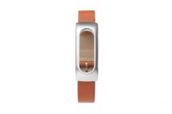 Кожаный ремешок для фитнес браслетa Xiaomi Mi Band Strap Brown