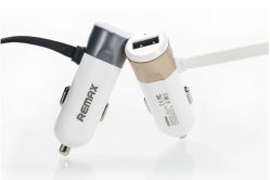 Зарядное устройство Remax Single USB Car Charger With 2 in 1 Cable Fast 8 RCC102