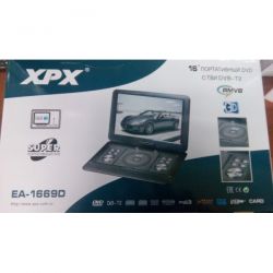 Портативный DVD плеер с DVB-T2 тюнером XPX EA-1669D