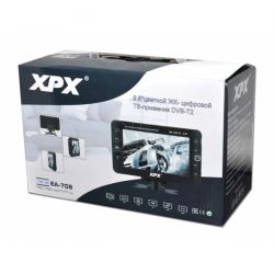 Автомобильный портативный телевизор с цифровым (DVB-T2) тюнером XPX EA-708