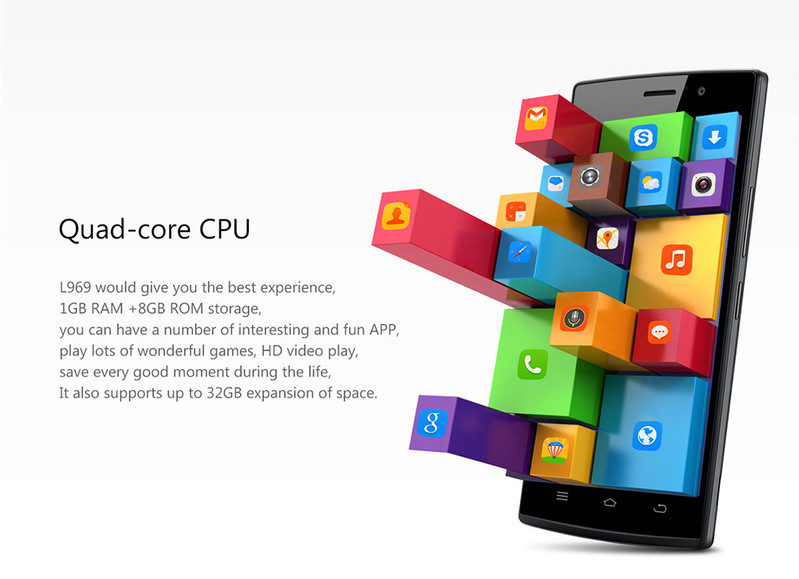 THL L969 4G LTE MTK6582 черный смартфон