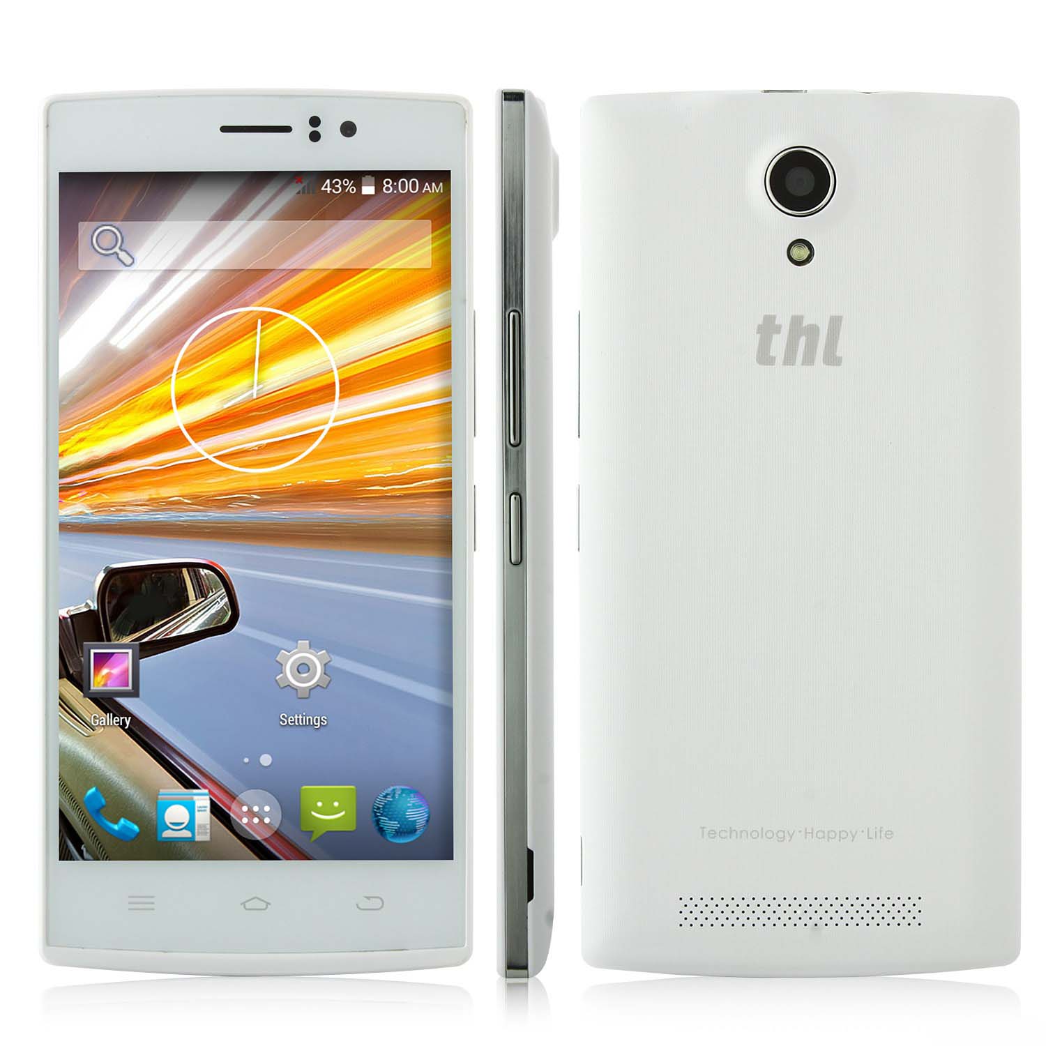 THL L969 4G LTE MTK6582 белый смартфон